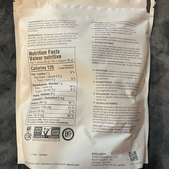 Epicure Protien Powder - Picture 2 of 2